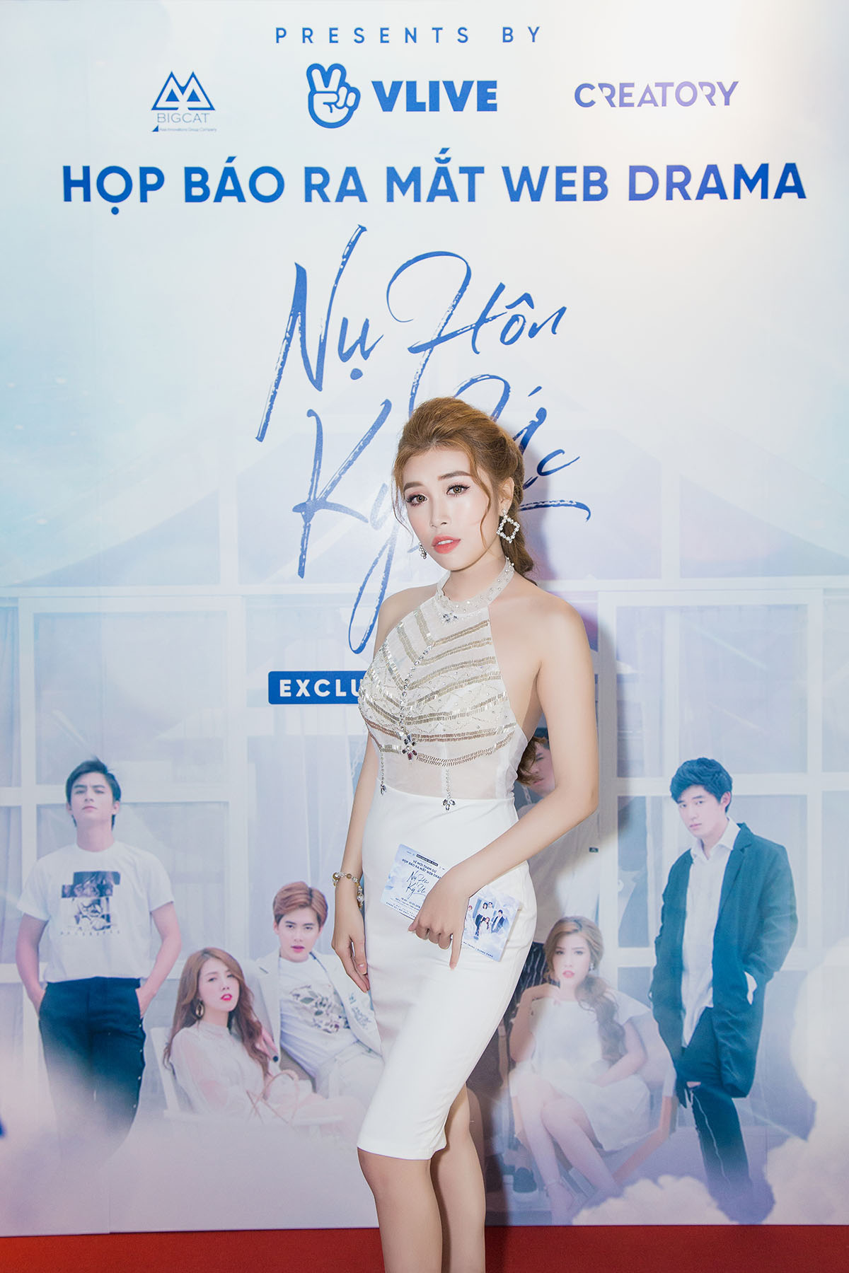Bộ ba Khánh Vũ KVD, Nhi Katy, Pinky tình tứ tại buổi ra mắt web drama 'Nụ hôn ký ức'
