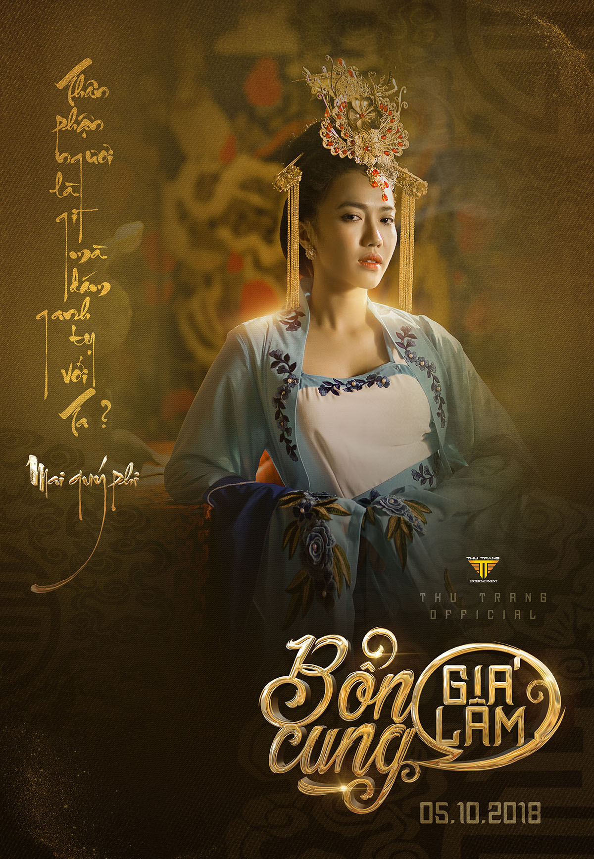 Phương Trinh Joilie, Sĩ Thanh, Diệu Nhi hoá 'Phi tần' trong phim mới của 'Hoàng hậu' Thu Trang