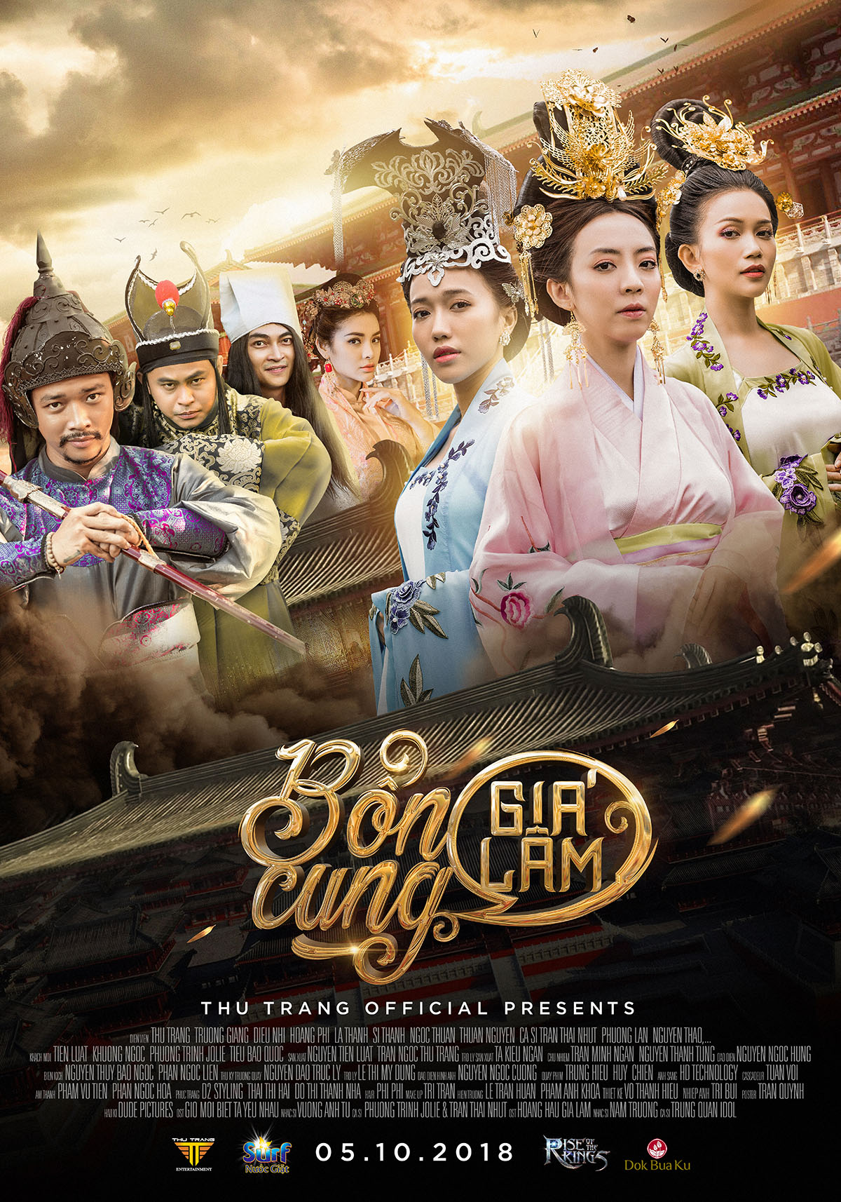 Phương Trinh Joilie, Sĩ Thanh, Diệu Nhi hoá 'Phi tần' trong phim mới của 'Hoàng hậu' Thu Trang