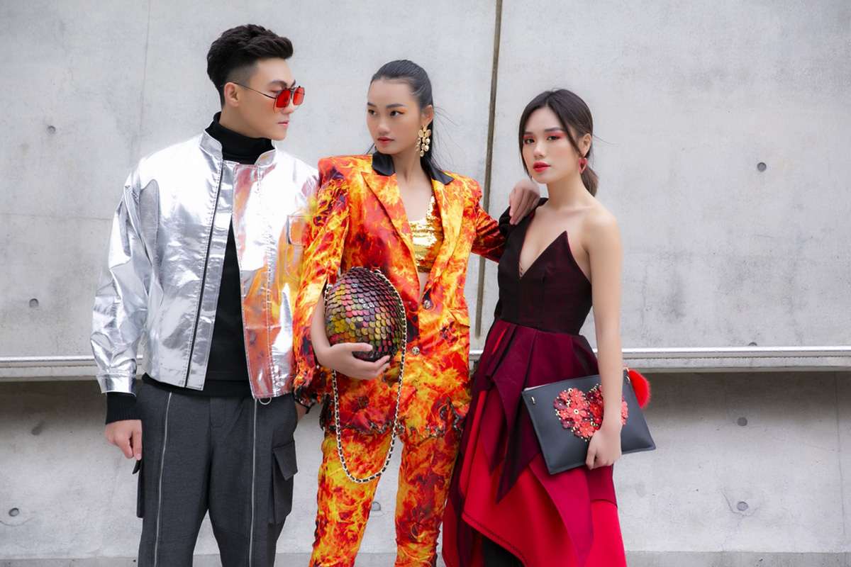 Mạc Trung Kiên, Quỳnh Anh, Trâm Anh street style nổi bật thu hút ống kính truyền thông Hàn Quốc
