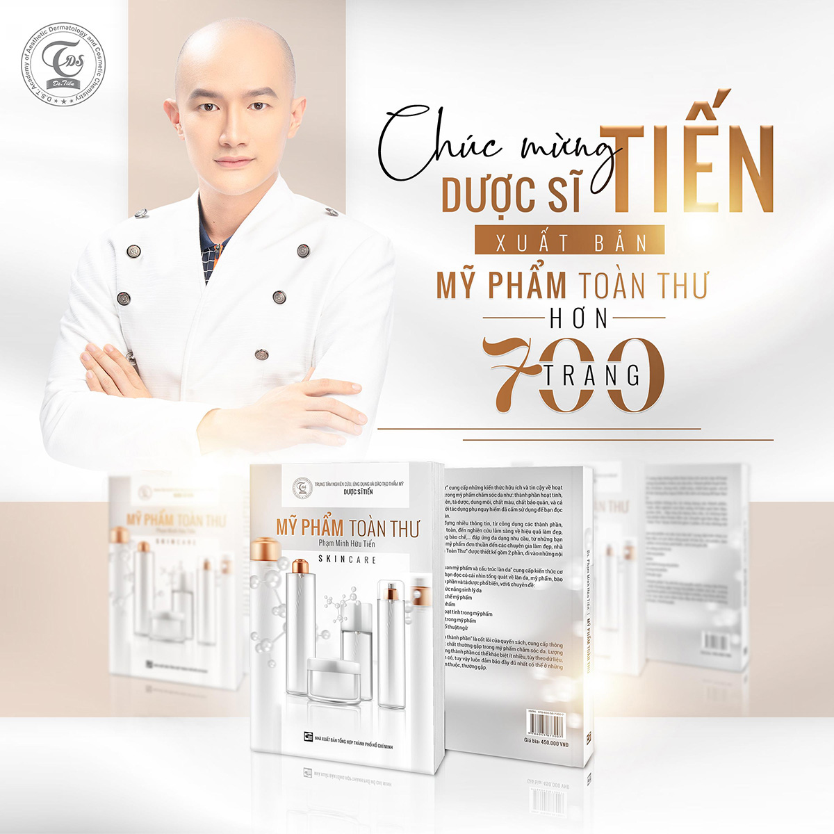 Dược sĩ Tiến ra mắt Mỹ phẩm toàn thư – quyển từ điển về làm đẹp dành cho công chúng